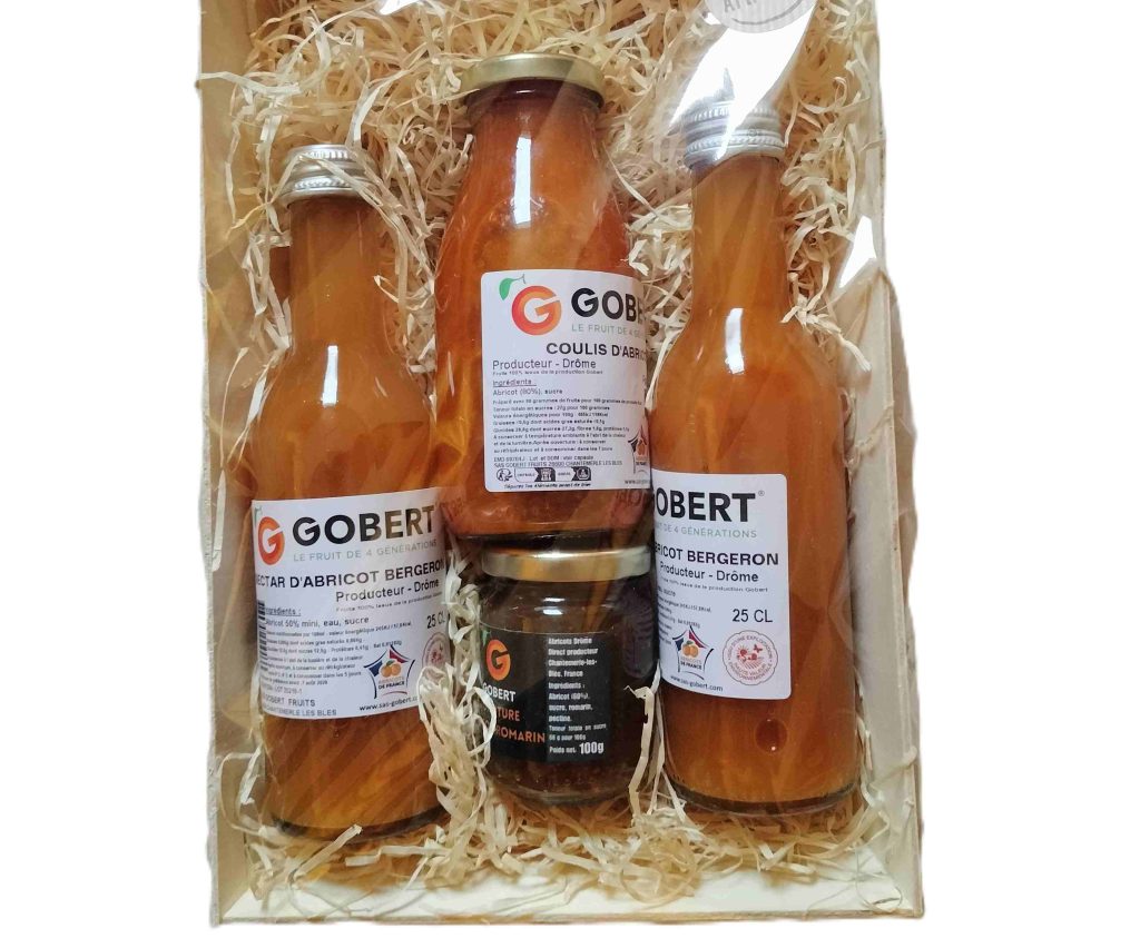 Coffret cadeau Abricot Partage Gobert