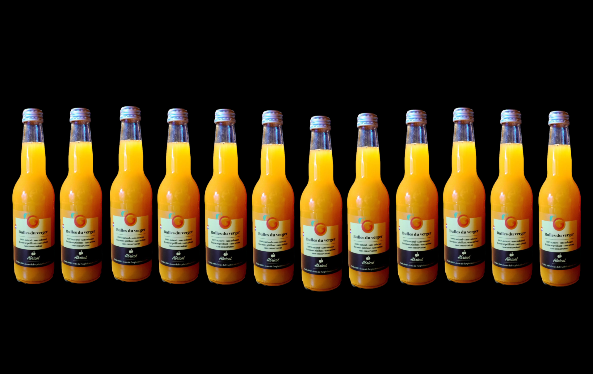 Lot de 12 bouteilles de Bulles du Verger