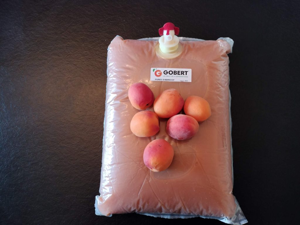 Purée d&rsquo;abricot en poche de 5kg